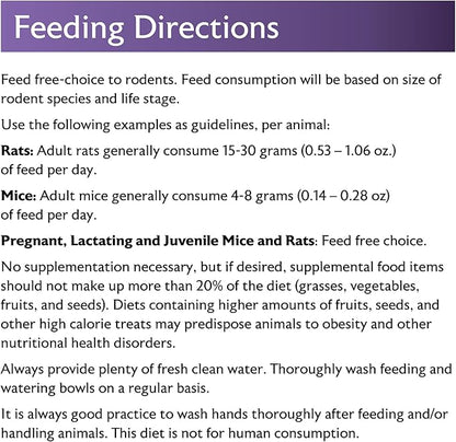 Mazuri Rodent Breeder 6F Diet | Rat Food and Mouse Food (40 LB)