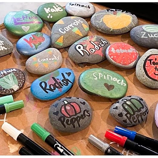 45 LB Mexican Beach Pebbles - 1-2 Inch Decorative River Rocks for Landscaping, Garden Paving, Plant Rocks, Crafting, Walkways, Backyard, Grey Natural Unpolished Bulk Stones