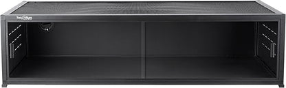 PVC Reptile Enclosure with Acrylic/PVC Door Options - 40x16x12 inch Sliding Door Tank for Bearded Dragon, Snake, Ball Python
