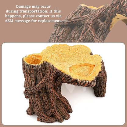 Reptile Hide Cave, Naturalistic Terrarium Décor, Safe Hideout for Ball Pythons, Bearded Dragons, Leopard Geckos