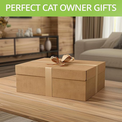 Cat Grass Kit for Indoor Cats – x2 Seed Packets | Cat Grass Seeds with Wooden Planter & Soil – Pet-Safe Wheatgrass Grass