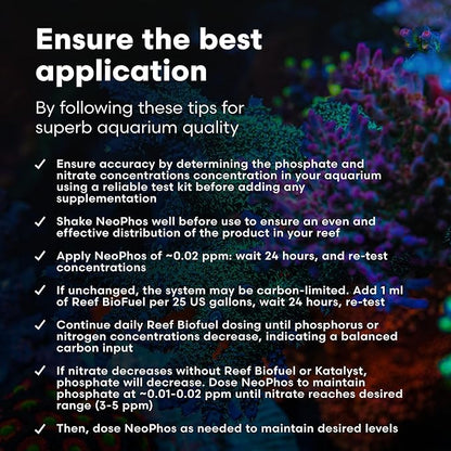 Brightwell Aquatics - NeoPhos - Balanced Phosphorus Source for Phosphorus-Limited, Low-Nutrient Reef Aquaria - Aquarium Water Treatments, 67.6 fl oz