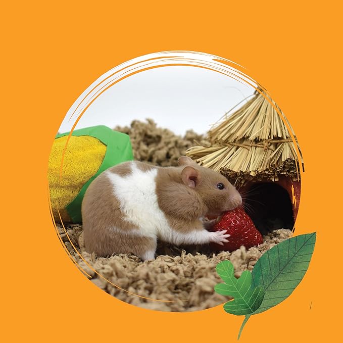 CritterCare Natural Paper Small Pet Animal Bedding - Odor Control, Unscented, 99% Dust Free, Super Absorbent, Natural, 27L, Great for Rabbits, Guinea Pigs, Hamsters, Gerbils, Mice, Rats