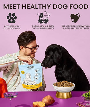 The Pets Table Mixed Grain Free and Grain Inclusive, Air Dried Dog Food 2 Pack - Beef & Berries + Chicken & Sweet Potato, 16 Ounce (Pack of 2)