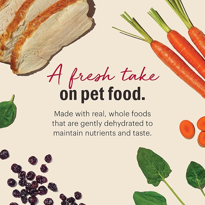 The Honest Kitchen Human Grade Wholemade™ Dehydrated Grain Free Dog Food - Complete & Balanced Meal or Topper, Turkey 10 lb Box