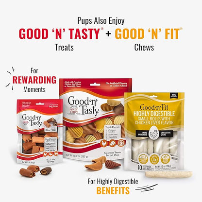 Good N Fun Triple Flavor Kabobs 48 Ounce, Rawhide Snack for All Dogs (2 Pack)