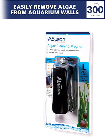 Aqueon Aquarium Algae Scraper, Fish Tank Cleaning Magnets for Glass/Acrylic, Large