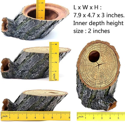 Snake Hide and Basking Tree Roots Cave for Terrariums, Available for Climbing and Hiding Spots for Reptiles, Amphibians, and Small Animals, Corn Snake, Small Gecko