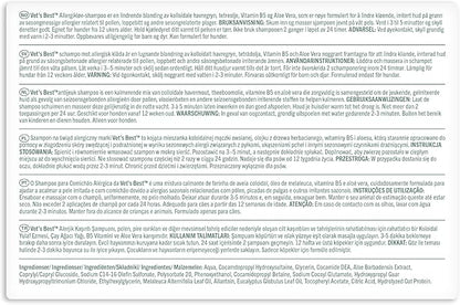 Vet's Best Allergy Relief Dog Shampoo – Oatmeal and Aloe Formula for Itchy Skin and Seasonal Allergies – Soothing Anti-Itch Shampoo for Dogs with Dry, Sensitive Skin – 16 oz