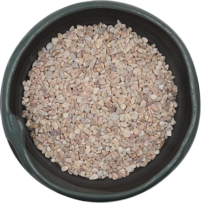 2 LBS Yellow Pea Gravel, Natural Succulent and Cactus Gravel Pebbles, Pebbles for Indoor Plants, Natural Gardens Mulching, for Houseplants, for Aquarium Gravel, to Maintain Soil Aeration(4-6mm)