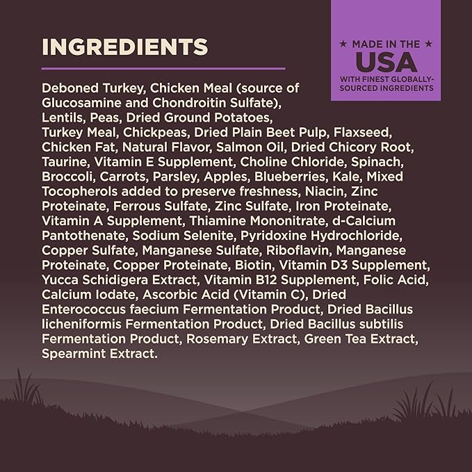 Wellness CORE Grain-Free Senior Dry Dog Food, Made in USA with Natural Ingredients, No Meat by-Product, Fillers, Artificial Flavors, or Preservatives (4-Pound Bag, Turkey)