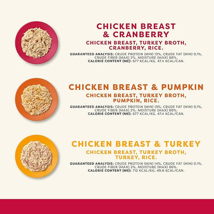 Applaws Natural Wet Canned Cat Food, Limited and Natural Ingredients, High Protein with No Artificial Additives, Holiday Edition Cat Food Variety Pack in Broth (6 x 2.47oz Cans)