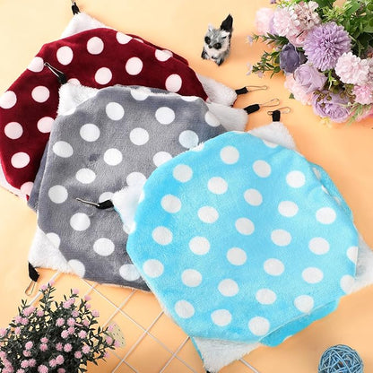 Sadnyy 6 Pieces Guinea Pig Rat Hammock Three Layer Ferret Bed Small Animal Hanging Pet Cage Hammock for Chinchilla Rat Sugar Glider Squirrel Reptiles(Lively Pattern)