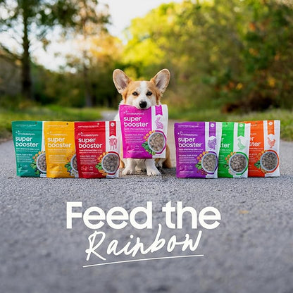 smallbatch Freeze Dried Dog Treats, Superfood Food Topper Chicken Bites for Dogs & Cats, Probiotics, Organic Ingredients, High Protein, Grain Free Healthy Treat Food Topper, Made in The USA, 7 oz Bag