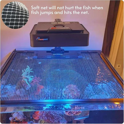 Clear Fish Tank mesh Netting Material Aquarium mesh lid Transparent Plastic Aquarium top Cover Screen Hood net(5.12 Feet X 3.37 Feet)