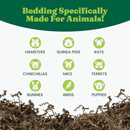 Eco Bedding 99% Dust-Free Paper Bedding for Small Pets & Birds, Eco Natural, 10L - Safe, Clean & Comfortable Nesting Material, Ammonia Blocker