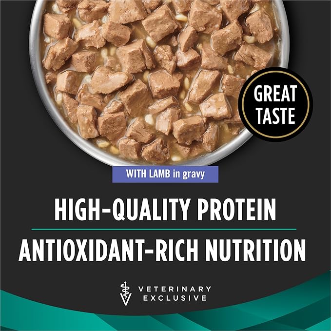 Pro Plan Veterinary Diets Purina EN Savory Selects Gastroenteric with Lamb in Gravy Canine Formula Gastrointestinal Dog Food - (Pack of 12) 13.3 oz. Cans