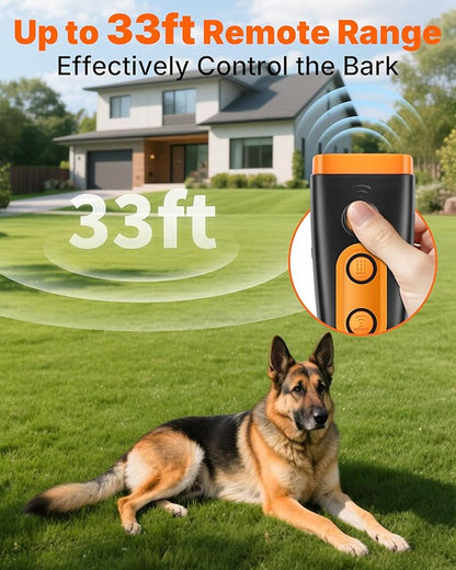 Dog Barking Deterrent Devices, 2025 Upgraded 3X Sonic Ultrasonic Bark Stopper,Rechargeable Dog Barking Silencer, Safe & Effective Portable Anti Barking Device for Dogs Indoor Outdoor Use