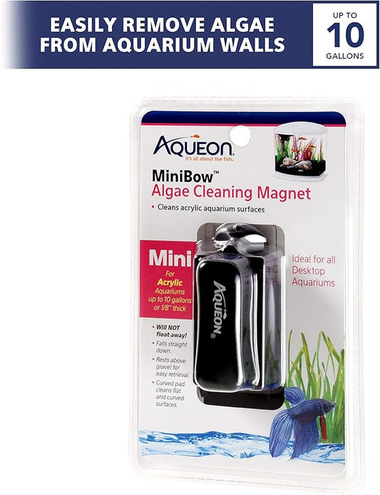 Aqueon Aquarium Algae Scraper, Fish Tank Cleaning Magnets for Glass/Acrylic, Mini