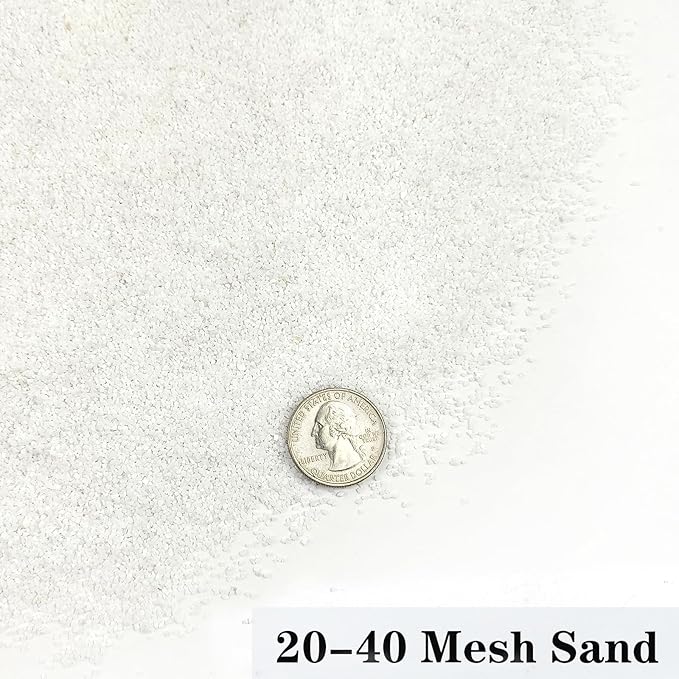 Aquarium Sand, 5lbs White Fish Tank Sand, Aquarium Gravel Substrate for Aquascaping, Vivariums, Terrariums, Plants and Crafts