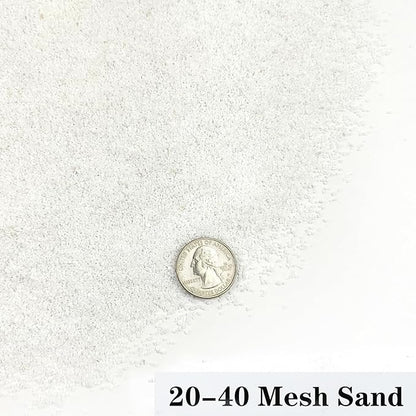 Aquarium Sand, 5lbs White Fish Tank Sand, Aquarium Gravel Substrate for Aquascaping, Vivariums, Terrariums, Plants and Crafts