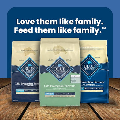 Blue Buffalo Life Protection Formula Puppy Dry Dog Food with DHA and ARA, Made with Natural Ingredients, Lamb & Oatmeal Recipe, 34-lb Bag