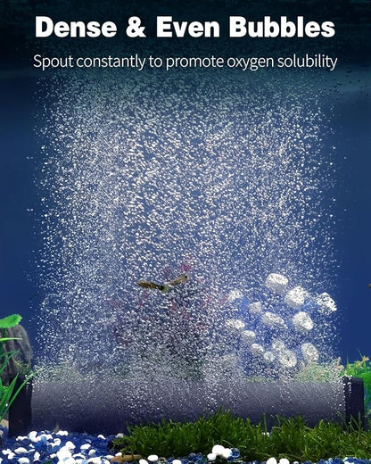 Pawfly Aquarium Air Stone 12 Inch Fish Tank Air Stone Bubbler Cylindrical Bubble Release Tool Oxygen Diffuser for Large Air Pump Fish Tank Outdoor Garden Ponds and DWC System