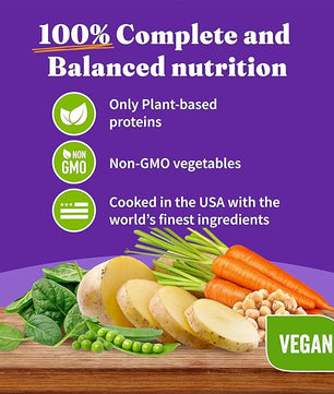 Halo Holistic Vegan Wet Dog Food, Plant-Based Recipe, Canned Dog Food, Complete Digestive Health, Adult Dogs, 13 Oz Can (Pack of 12)
