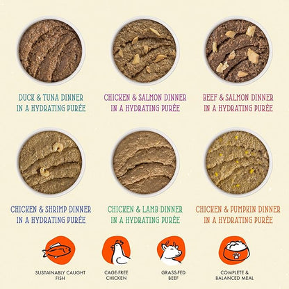 Weruva Cats in The Kitchen Slide N' Serve The Brat Pack Variety Cat Food Pouches 3 Ounce (Pack of 12)