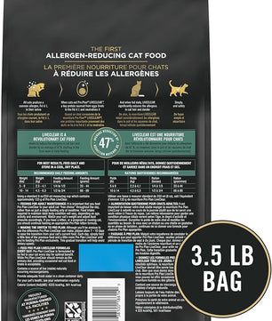 Purina Pro Plan Allergen Reducing, High Protein Cat Food, LIVECLEAR Salmon and Rice Formula - 3.5 lb. Bag
