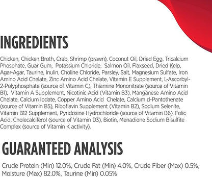 Nulo Grain-Free Minced with Whole Proteins Wet Canned Cat and Kitten Food, Chicken, Crab, and Prawn in Broth, 2.8 Ounce, 12 Cans