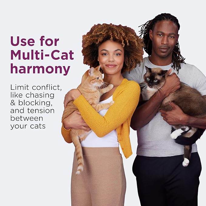 COMFORT ZONE 6 Pack MultiCat Diffuser Refills; Cat Calming Pheromones Help Anxiety; 30-day refills