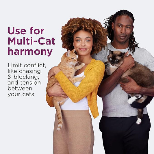 COMFORT ZONE 6 Pack MultiCat Diffuser Refills; Cat Calming Pheromones Help Anxiety; 30-day refills