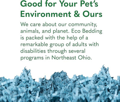 ECO BEDDING 99% Dust Free Paper Bedding for Small Pets and Birds, Blue, 1.5 lb (Expands to 30 L)