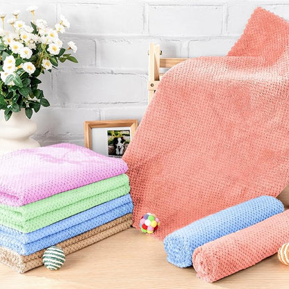 10 Pcs Guinea Pig Cage Liners Washable Rat Bedding for Guinea Pigs Controlling Absorbent Waterproof Pee Pads Blanket for Rabbits Hamster Small Animals Chinchilla(18 x 24 Inch,Multicolor)