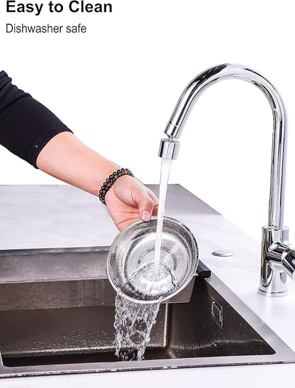 VENTION Small Shallow Cat Food Bowls, Outer Dia. 4.9 in Whisker Fatigue Cat Bowl, Stainless Steel Cat Food Dish for Indoor Cats, Set of 6 Replacement Cat Bowls for Raised Station(7.4 Fl.oz)