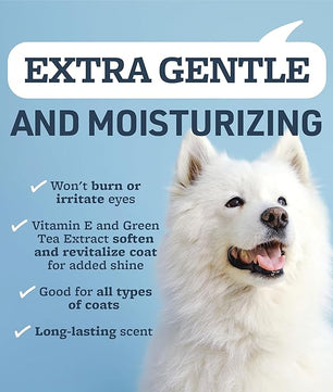 Veterinary Formula Smart Coat Complex Snow White Shampoo for Dogs and Cats, 128 Fl oz / 1 Gal – Gently Remove Stains & Yellowing Without Bleach/Peroxide – Cleans, Deodorizes & Brightens White Coats