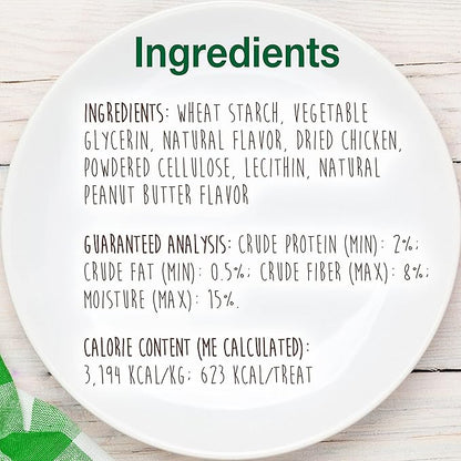 Nylabone Healthy Edibles Natural Dog Chews Long Lasting Peanut Butter Flavor Treats for Dogs, X-Large/Souper (1 Count)