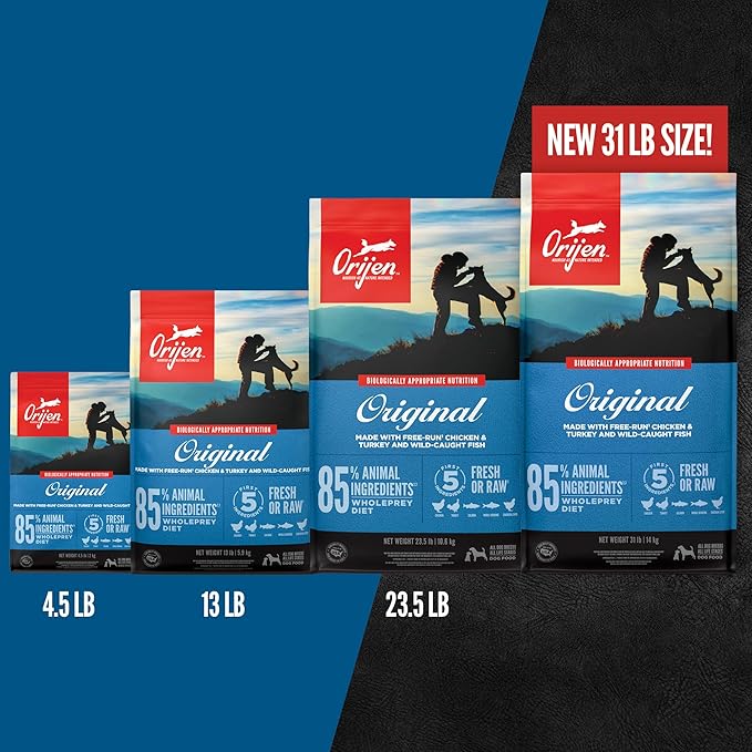 ORIJEN Grain Free High Protein Dry Dog Food Original Recipe 23.5lb Bag