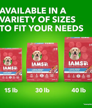IAMS Proactive Health Large Breed Adult Dry Dog Food Lamb & Rice Recipe, 40 lb. Bag