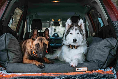 Barker Beds Orthopedic SUV Dog Bed XL Large Dogs - Memory Foam Dog Mattress with Washable Cover - Therapeutic Waterproof Pet Bed for Joint Support - Machine Washable Pet Beds - Made in USA (Charcoal)