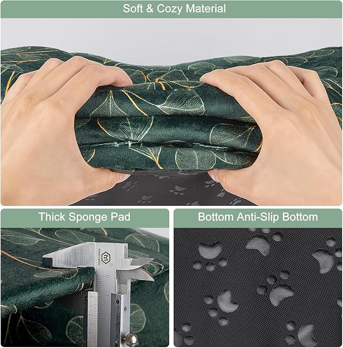 Unicorn Catcher Guinea Pig Hideout Large Guinea Pig Bed Cozy Guinea Pig House Warm Guinea Pig Tunnel Washable Guinea Pig Accessories for Small Pet Hamster/Chinchilla/Bunny, Green