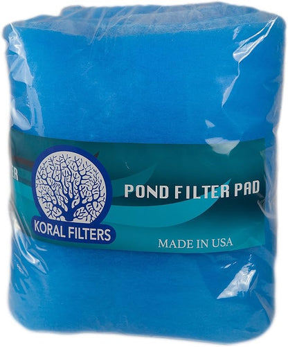 Original Koi Pond and Aquarium Filter Pad Media Roll - Blue Bonded - 24 Inches by 72 Inches (6 ft) by 0.75 Inches - Cut to Fit - Durable - Fish and Reef Aquarium Compatible