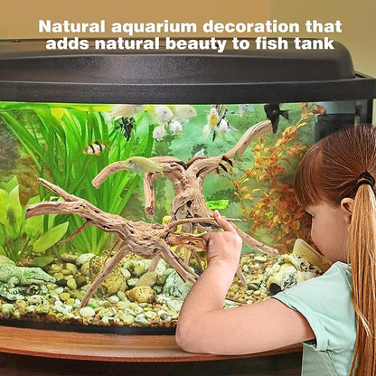 WDEFUN Natural Spiderwood for Aquarium Decor 7-Piece 4''-8'' Long Natural Driftwood Branches for Fish Tank Decorations