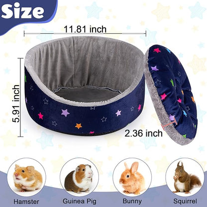 Glittme Soft Rabbit & Guinea Pig Bed - Thick Removable Mat, Machine Washable, Cozy Cuddler Cup Bed for Guinea Pig, Rabbit, Ferret