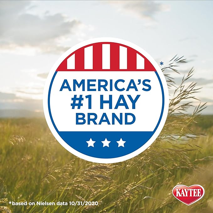 Kaytee All Natural Timothy Hay Wild Meadow Hay Blend for Guinea Pigs, Rabbits & Other Small Animals, 24 Ounce