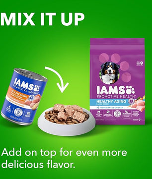 IAMS Proactive Health Healthy Aging Large Breed Dog Food for Mature and Senior Dogs with Real Chicken, 15 lb. Bag