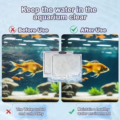 10 Pack Medium Filters Cartridges Compatible with Aqueon QuietFlow LED PRO Power Filter Size 10, E Internal Power Filter Size 20,10 Gallon Fish Tank