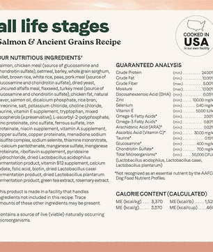 Canidae All Life Stages Real Salmon & Ancient Grains Recipe – High Protein Premium Dry Dog Food for All Ages, Breeds, and Sizes– 27 lbs.