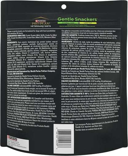 Purina Pro Plan Veterinary Diets Gentle Snackers Hydrolyzed Plus Low Fat Dog Treats - 8 oz. Pouch